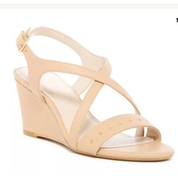 Calvin Klein Pamilla Wedge Sandal, Sand Storm - Picture 1 of 3